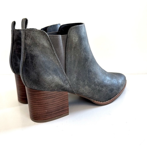 BC BORN IN CALIF DEPTH MARBLED FAUX NUBUCK POINTED-TOE BLOCK HEEL ANKLE BOOT Sz9 - Picture 6 of 14